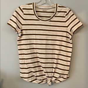 Madewell whisper cotton knot front tee